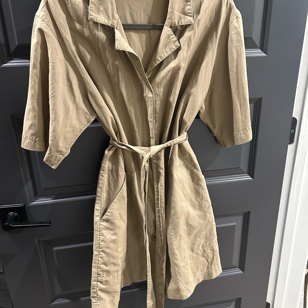 Tan Romper with Belt
